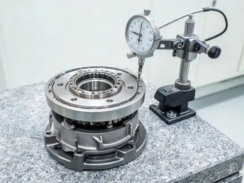 Output flange runout test