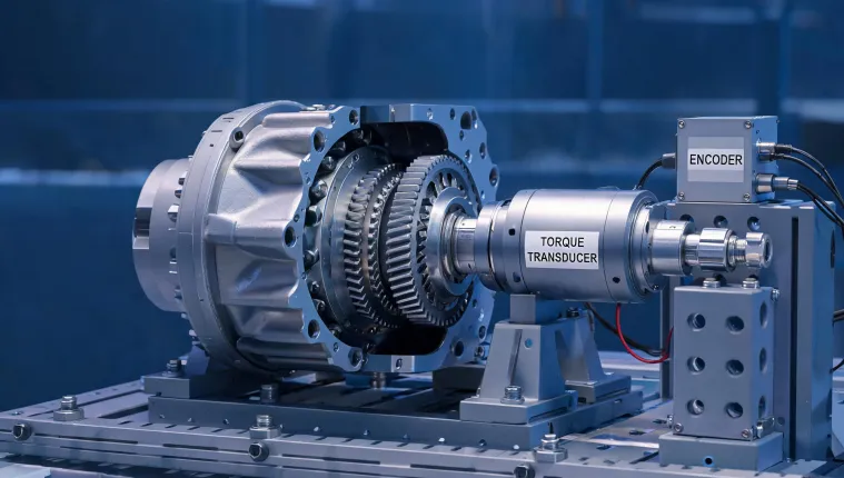 Strain wave gearbox cutaway test bench