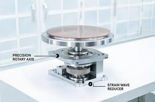 Semiconductor wafer handling axis
